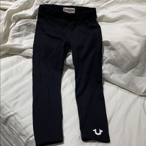 True religion 4t simple black leggings like new